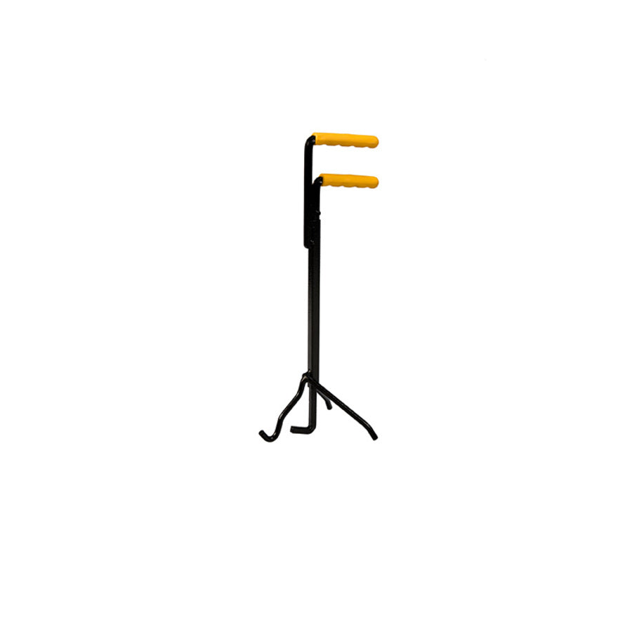 Lid lifter with yellow handles.