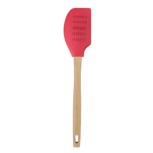 Back of spatula with measurement conversions.