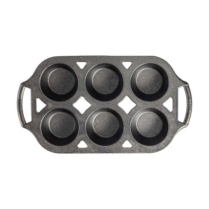 Top view of pan showing cooking area and curved handles.
