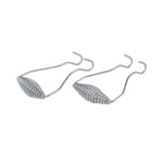 2 metal hook and carry handles with spiral handle.