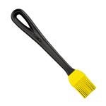 Black and yellow brush on a white background