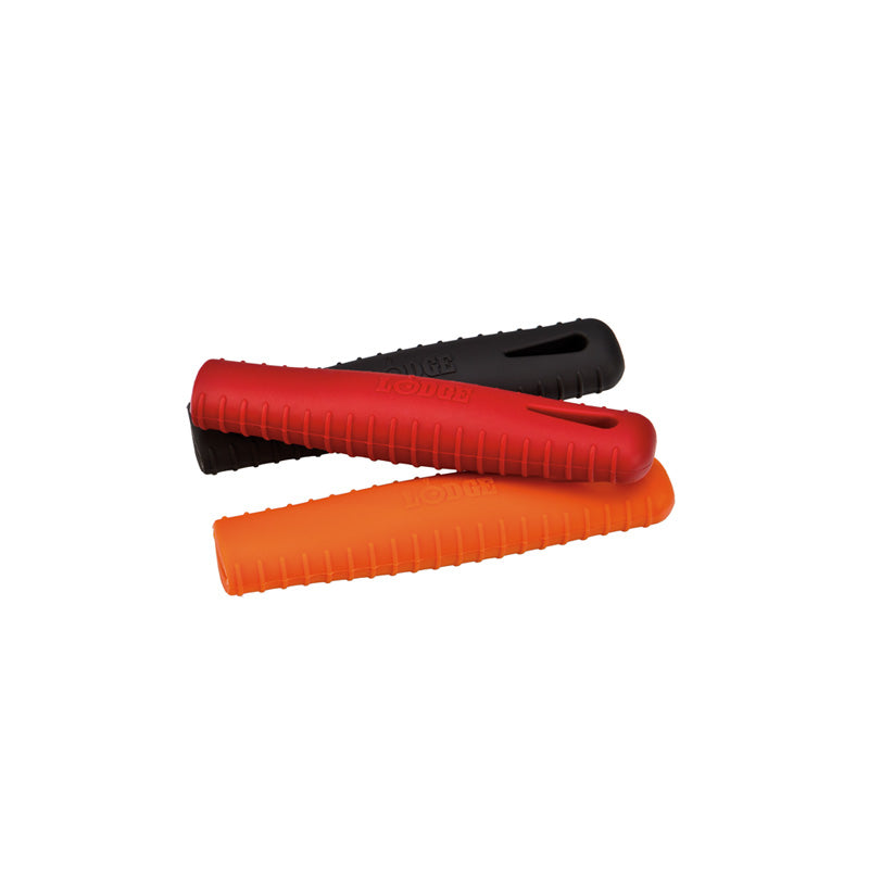 Our 3 color options stacked together, incudes red, orange, and black.
