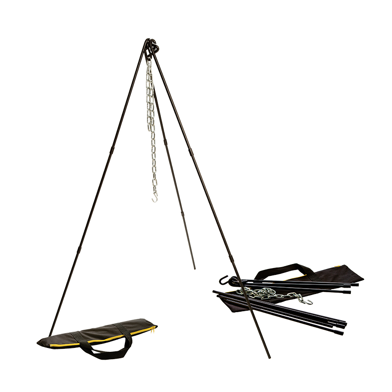 Image displaying product set up and disassembled, making it easy to travel with.