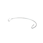 Silver bail handle with hook at each hand.
