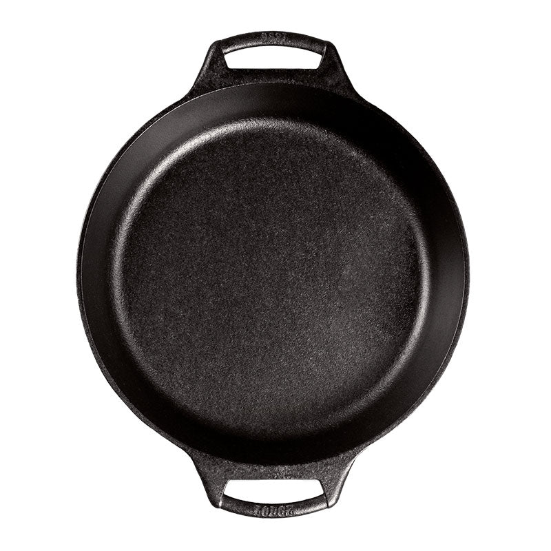 Top view of pan featuring cooking surface.