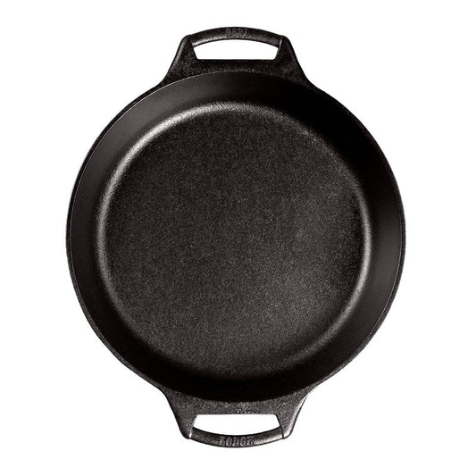 Top view of pan featuring cooking surface.