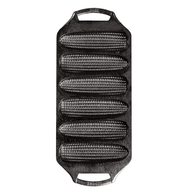 Top view of pan featuring the texture of corn-shaped wells to create a realistic shape in baked good.