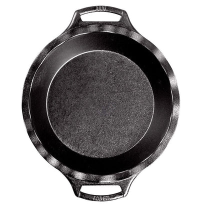 Top view of pie pan.