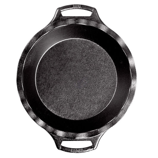 Top view of pie pan.