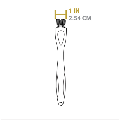Dimensional drawing of trivet. width of top bristles is 1 inch.