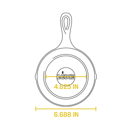 Dimensional drawing product. Flat bottom width is 4.625 inches, total width is 6.688 inches.