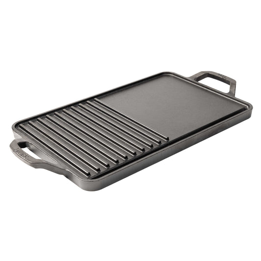 Cast iron griddle and grill pan,