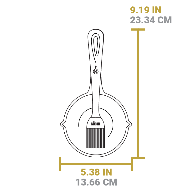 Dimensional drawing of product. Width is 5.38 inches, length is 9.19 inches.