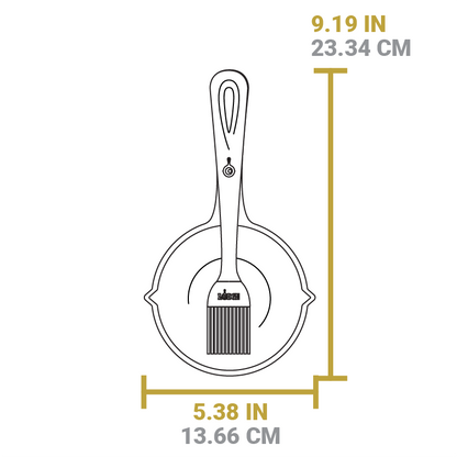 Dimensional drawing of product. Width is 5.38 inches, length is 9.19 inches.