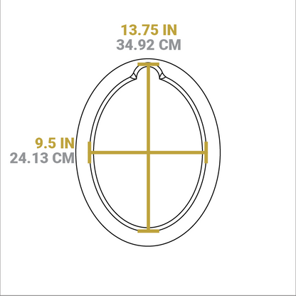 Dimensional drawing of product. Length of section where griddle sits is 13.75 inches and the width is 9.5 inches.