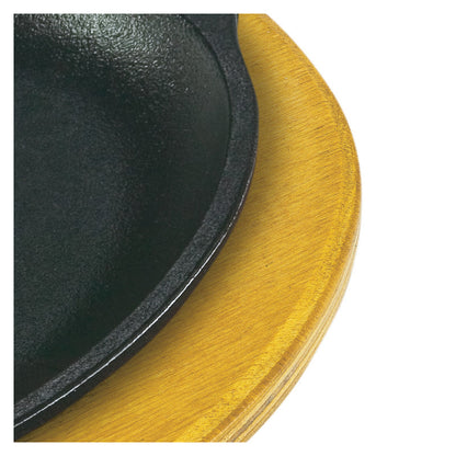 Close up of griddle placed in underliner.