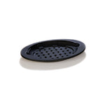 Black silicone oval underliner, with long edges to use as handles.