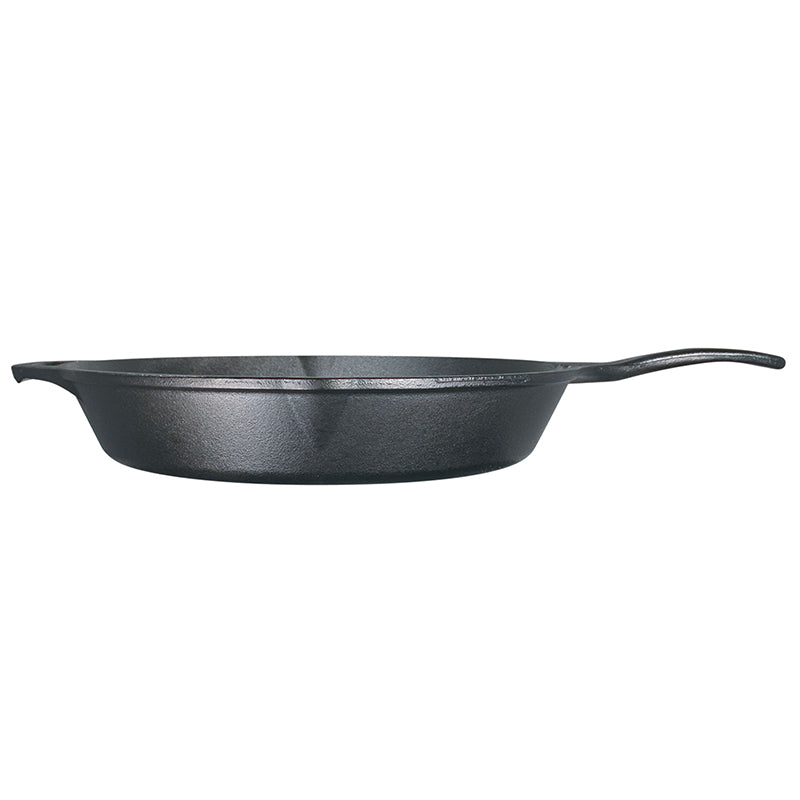 Side view of skillet.