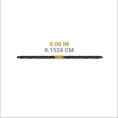 Dimensional drawing of Scrub Cloth. Depth is 0.06 inches.
