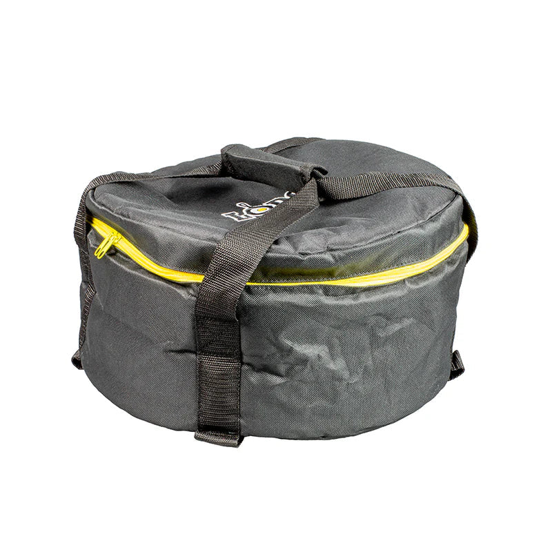 Tote bag with 2 handles connected together on top to facilitate carrying.