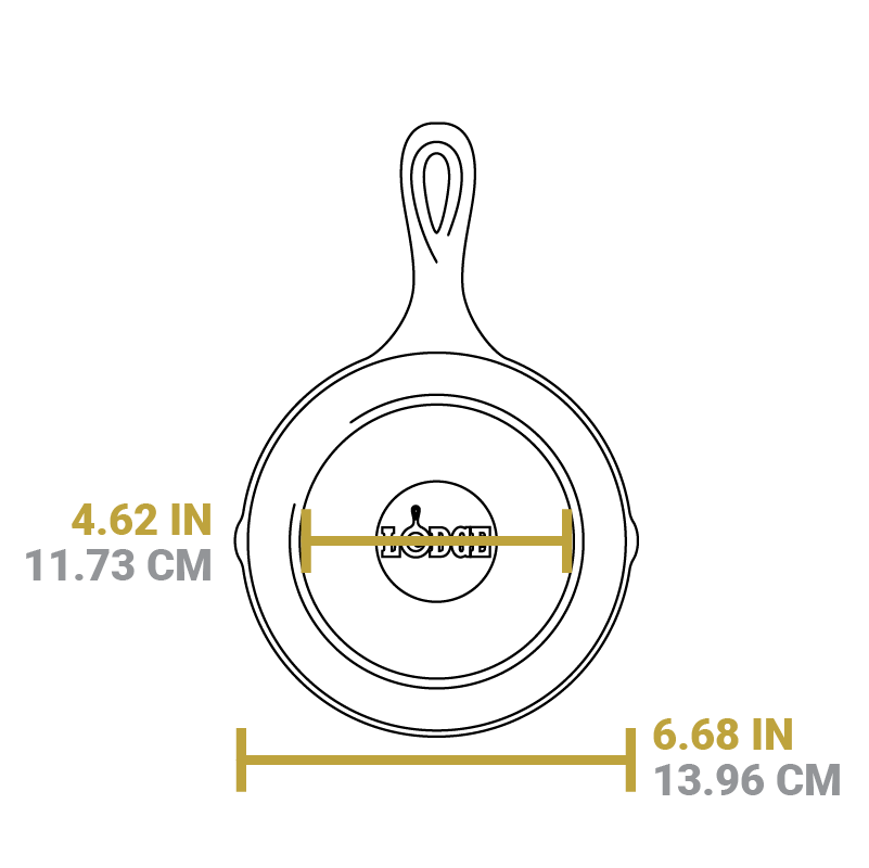 Dimensional drawing of product. Width of flat bottom is 4.62 inches, total width is 6.68 inches.