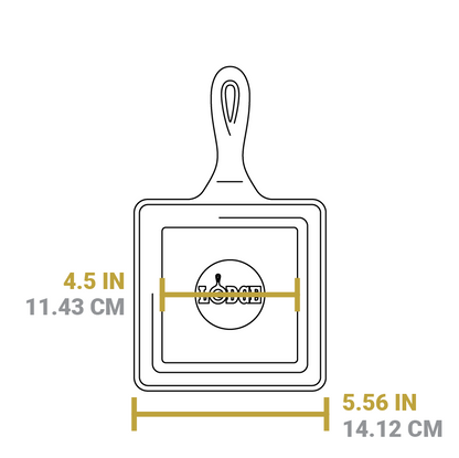 Dimensional drawing of product. Flat bottom is 4.5 inches. Total width is 5.56 inches.