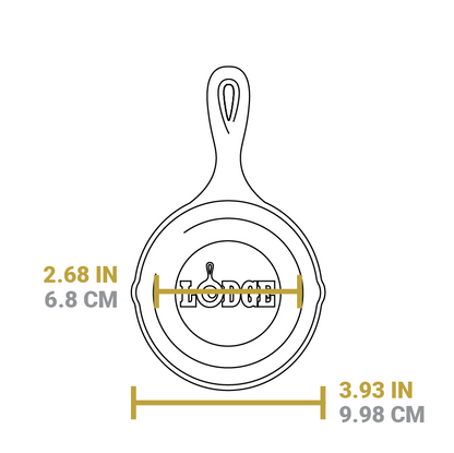 Dimensional drawing product. Flat bottom width is 2.68 inches, total width is 3.93 inches.