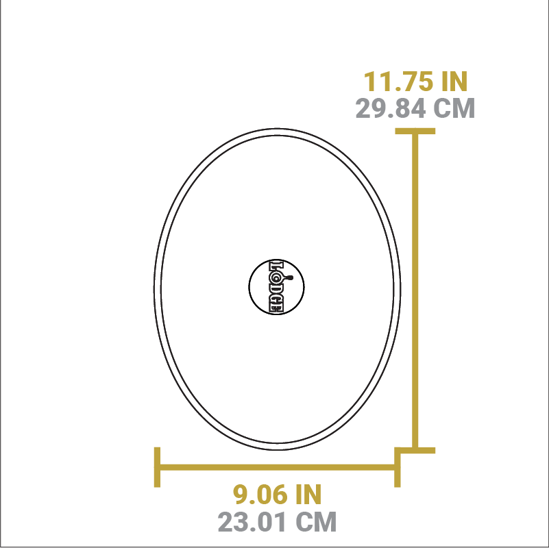 Dimensional drawing of underliner. Width is 11.75 inches, length is 9.06 inches.